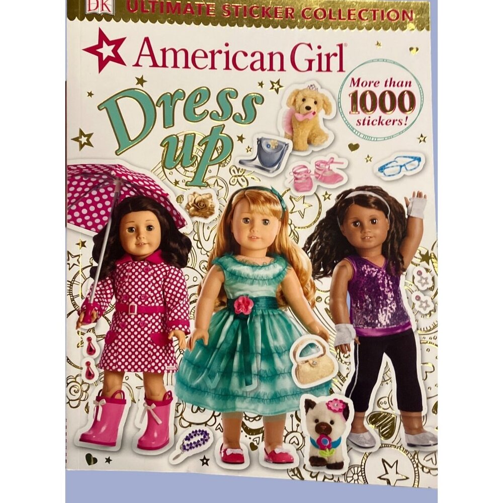 American Girl Ultimate Sticker Collection Dress Up Book With Stickers